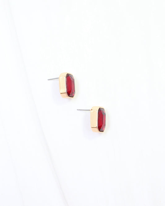 Willis Crystal Earring Red
