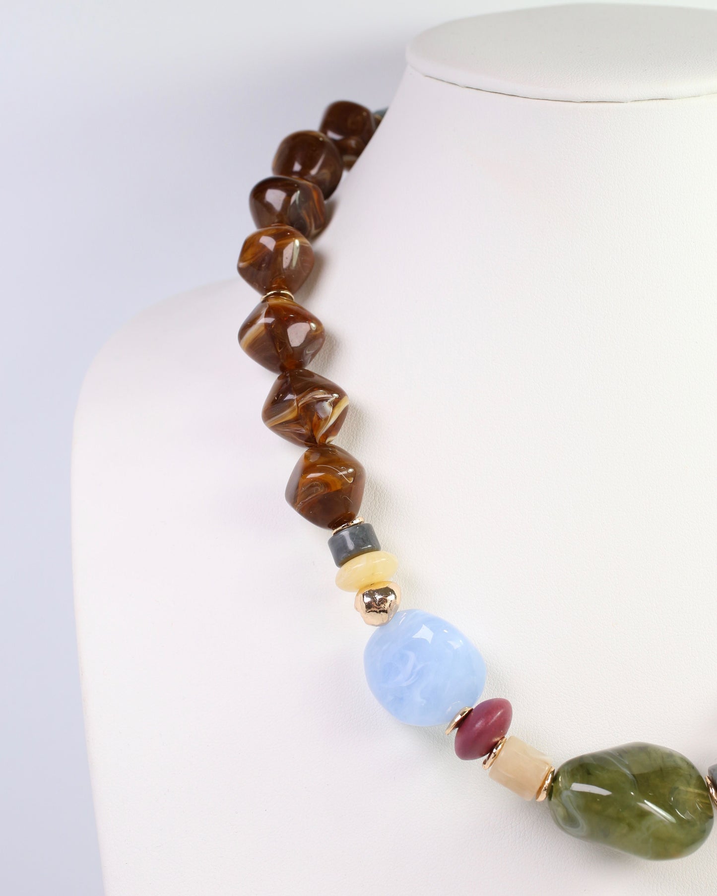 York Stone Necklace Dark Multi