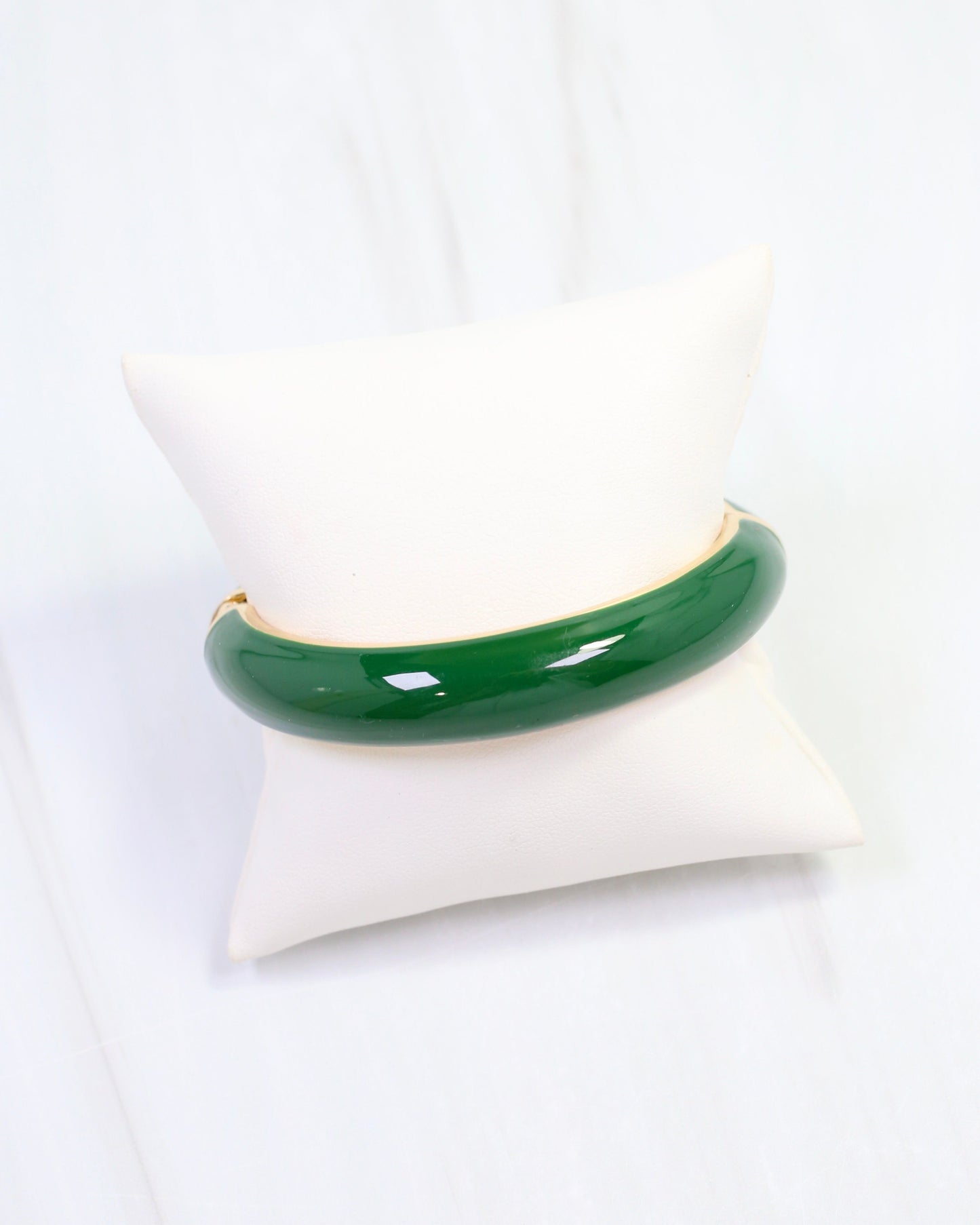 Jana Hinged Bangle Bracelet Green