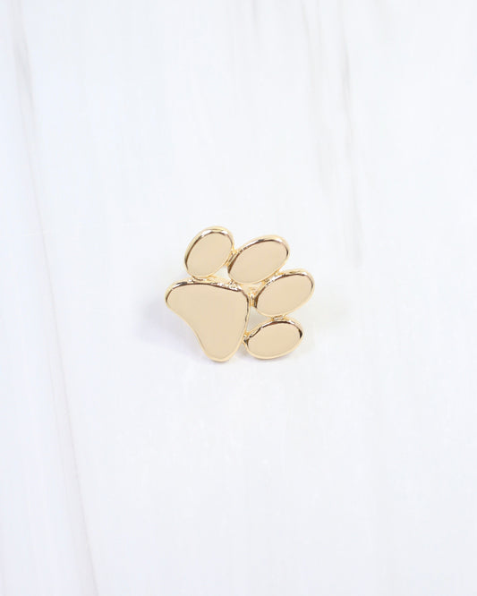 Sally Scarf Slide Paw Print Gold