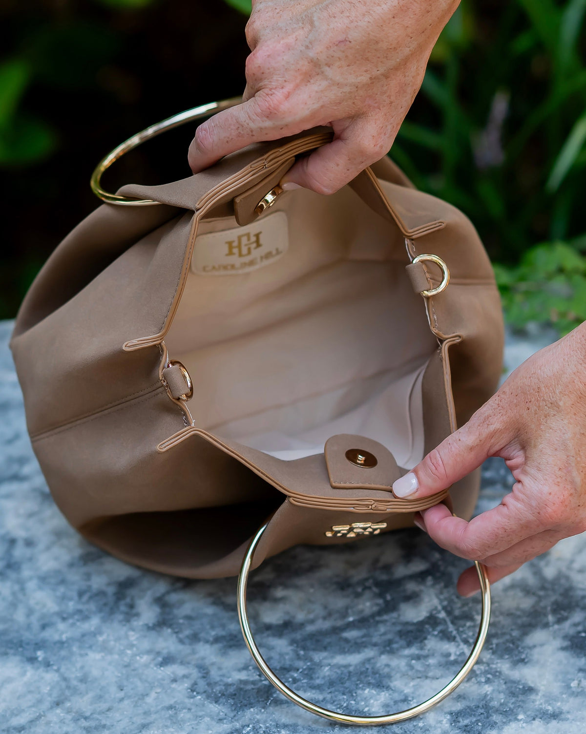 Brooks Bag with Rings Glimmer Gold