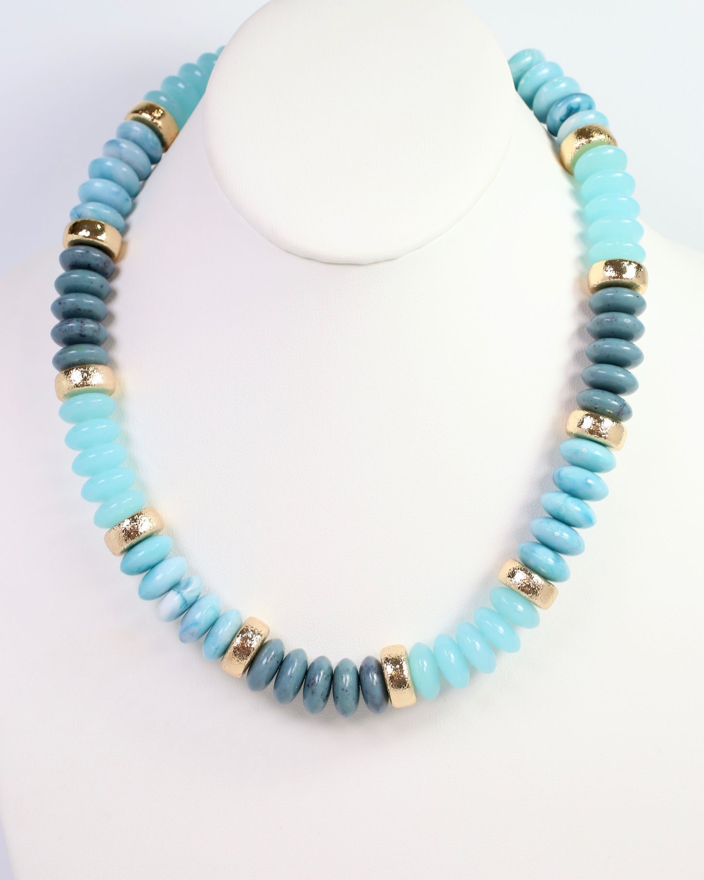 Eye Candy Beaded Necklace Aqua