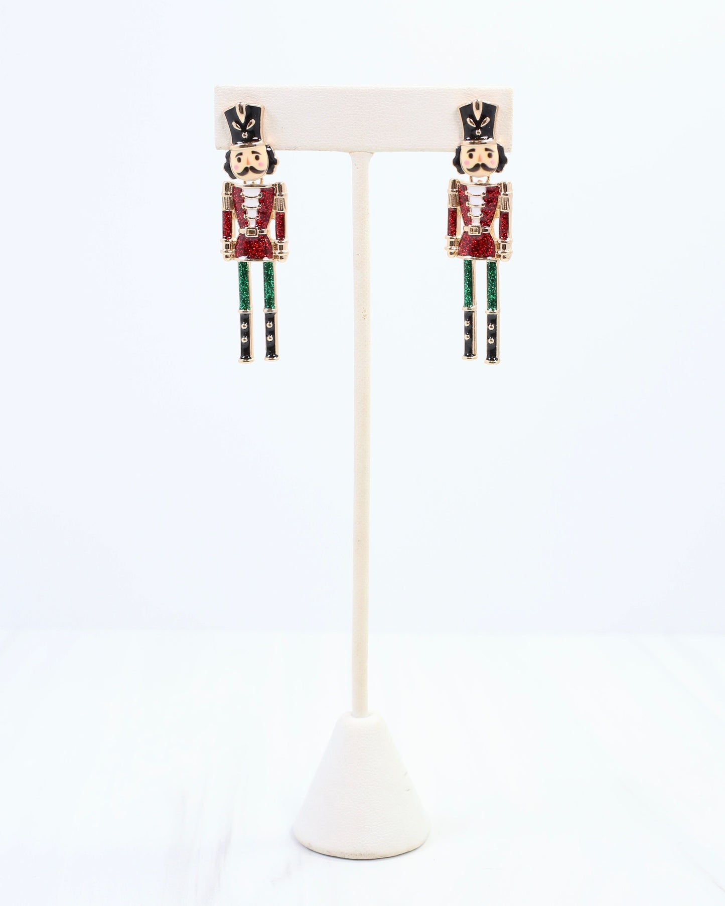 Naughty or Nice Nutcracker Earring Red