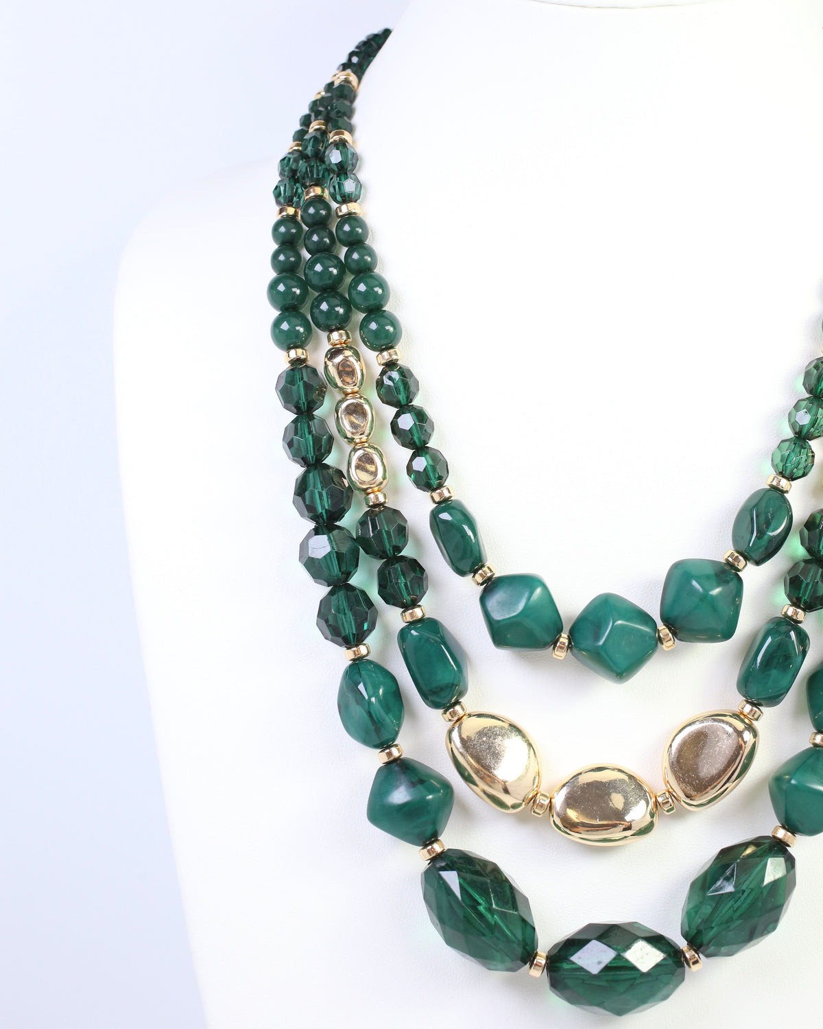 Adalee Beaded Necklace Green