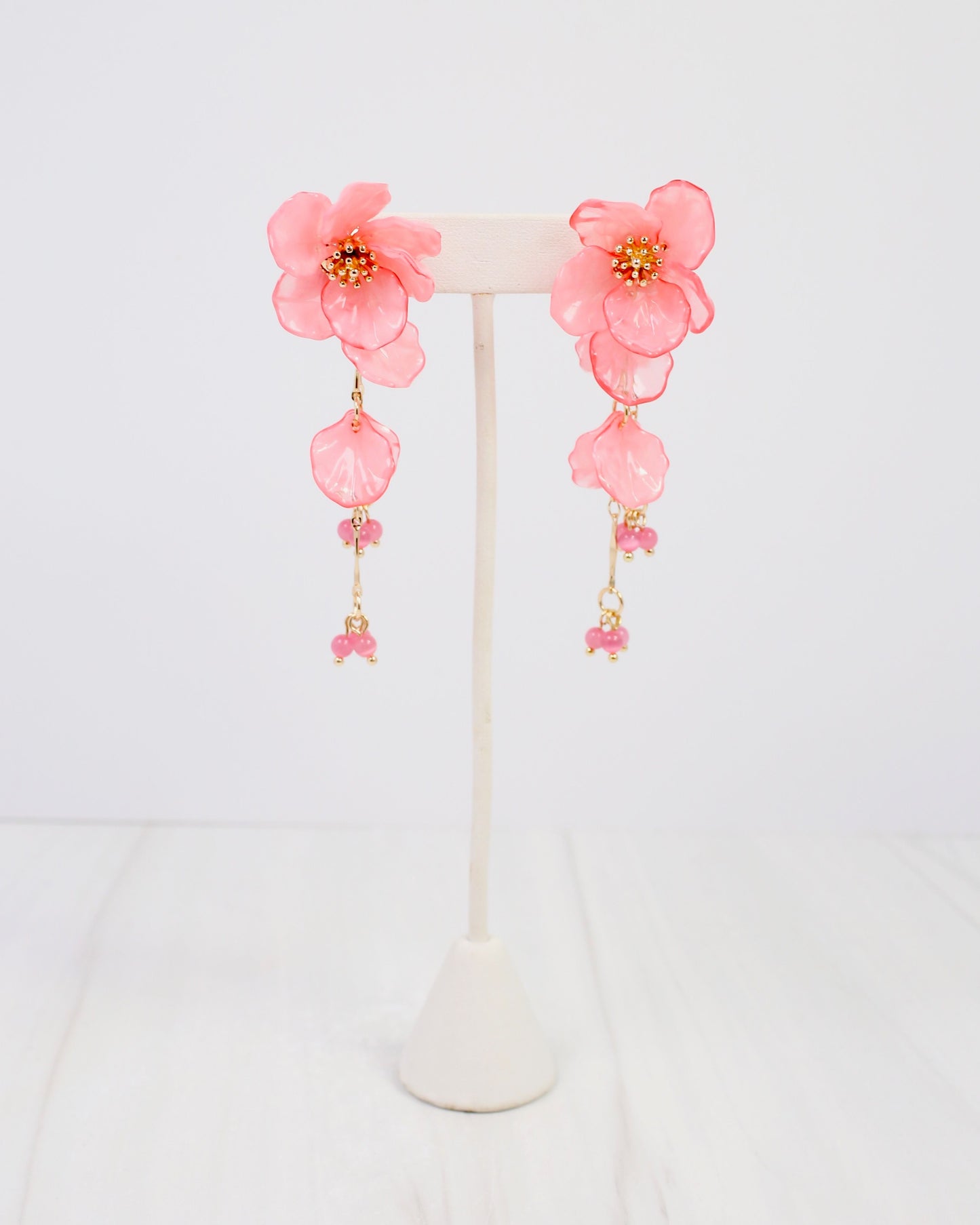 Billings Flower Dangle Earring Pink