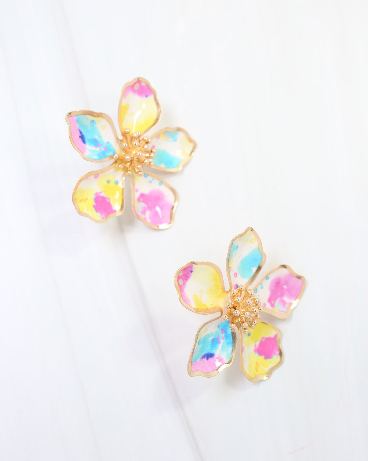 Monett Flower Post Earring Multi