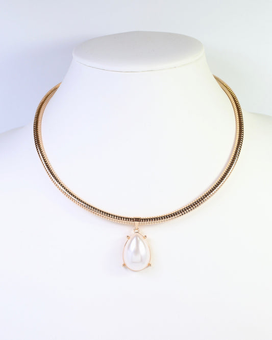 New Windsor Pendant Chain Necklace Pearl