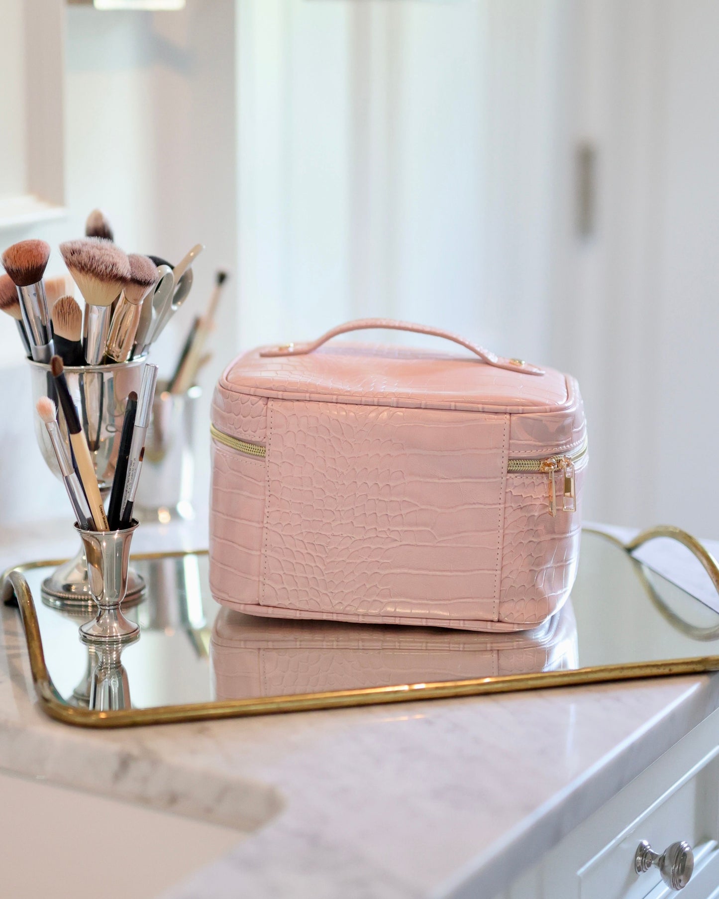Hampton Train Case Blush EC
