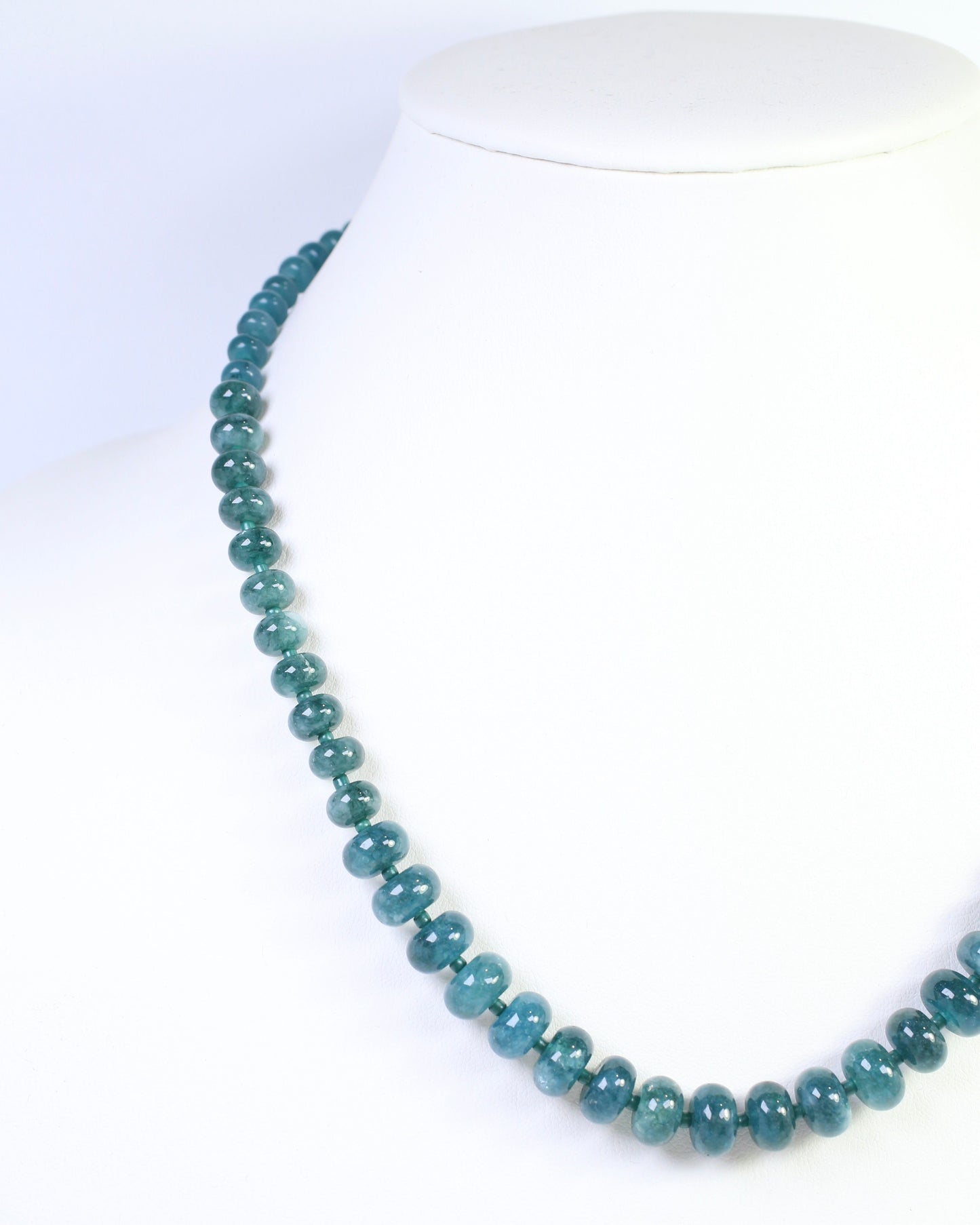 Marcela Stone Beaded Necklace Teal
