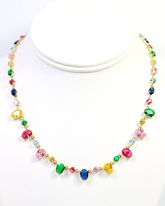 St Regis Crystal Necklace WP Multi