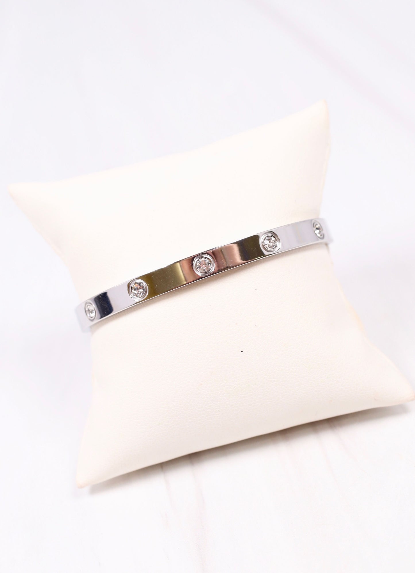 Almeria CZ Metal Bracelet SILVER