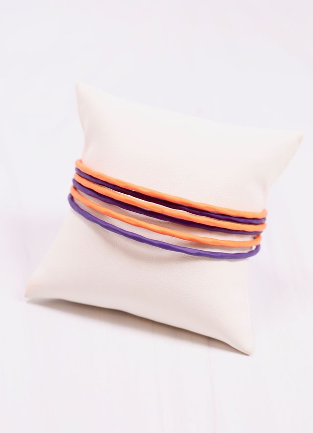 Autry Bangle Set Purple Orange