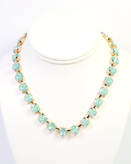 Radcliffe Rhinestone Necklace Mint Opal