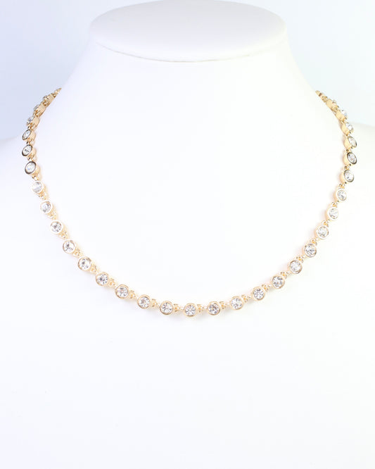 Castile Crystal Necklace Clear
