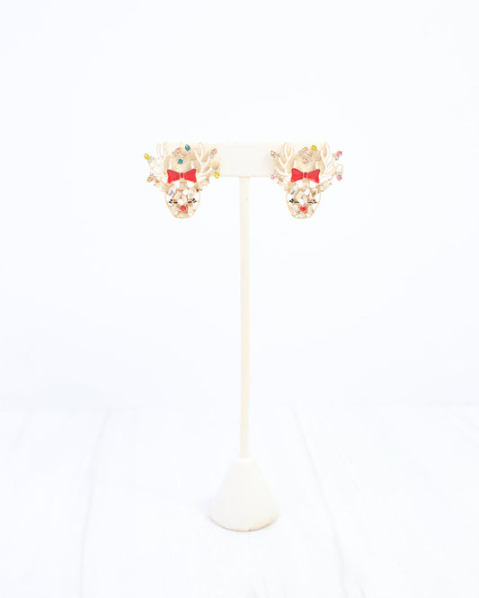 Dancer Reindeer Earring Multi