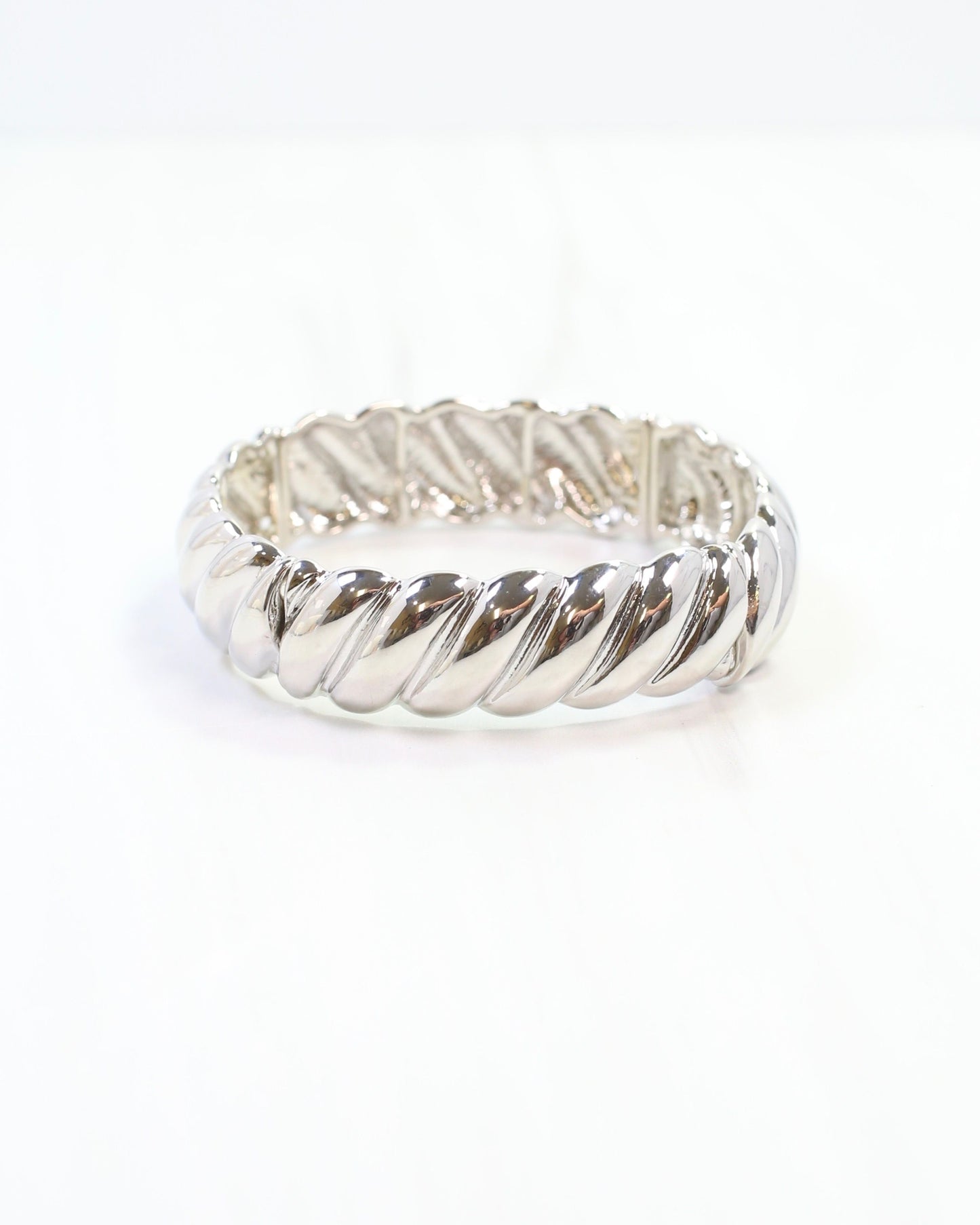 Gilliard Twisted Stretch Bracelet Silver