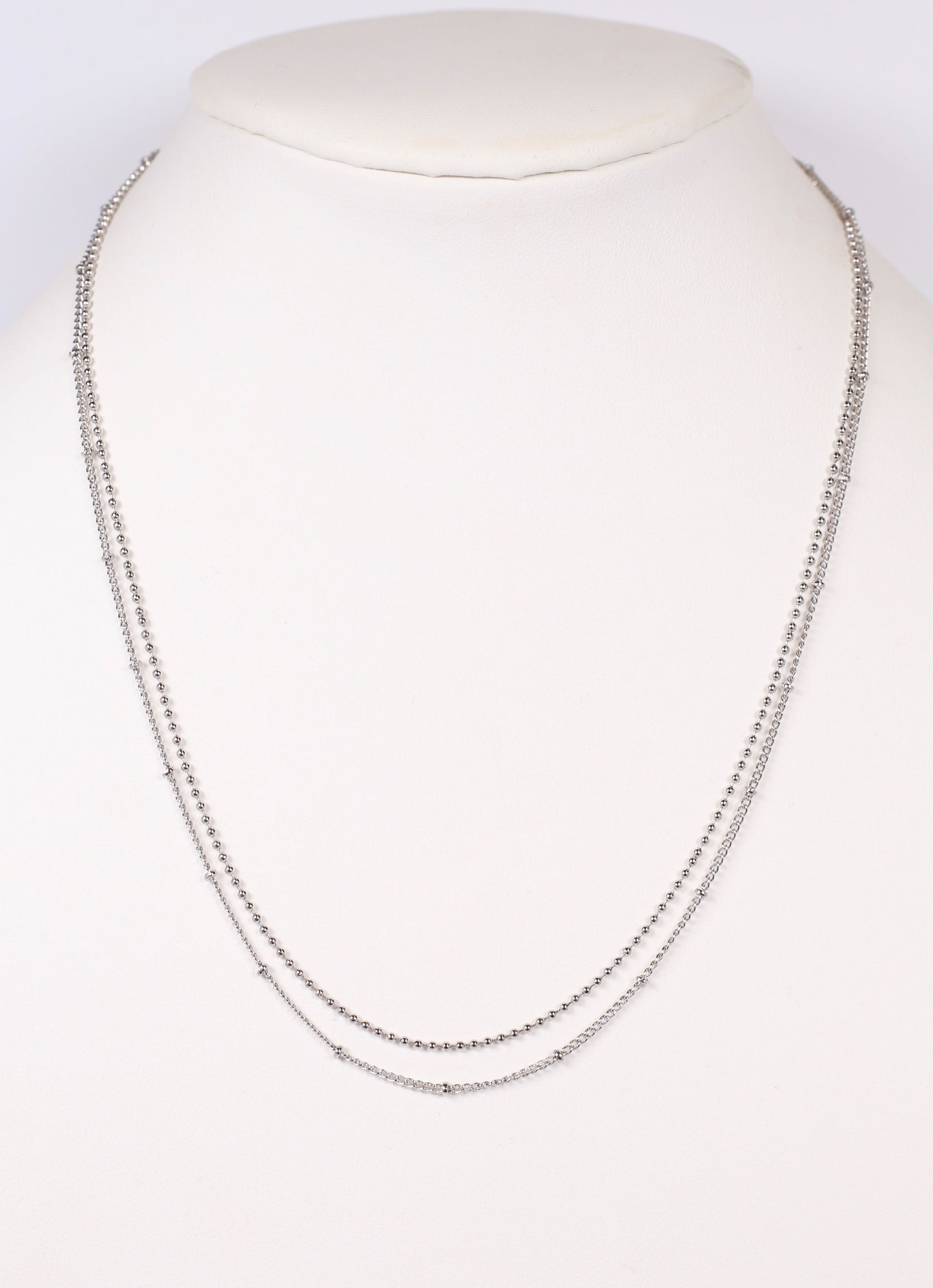 Charlton Layered Necklace SILVER