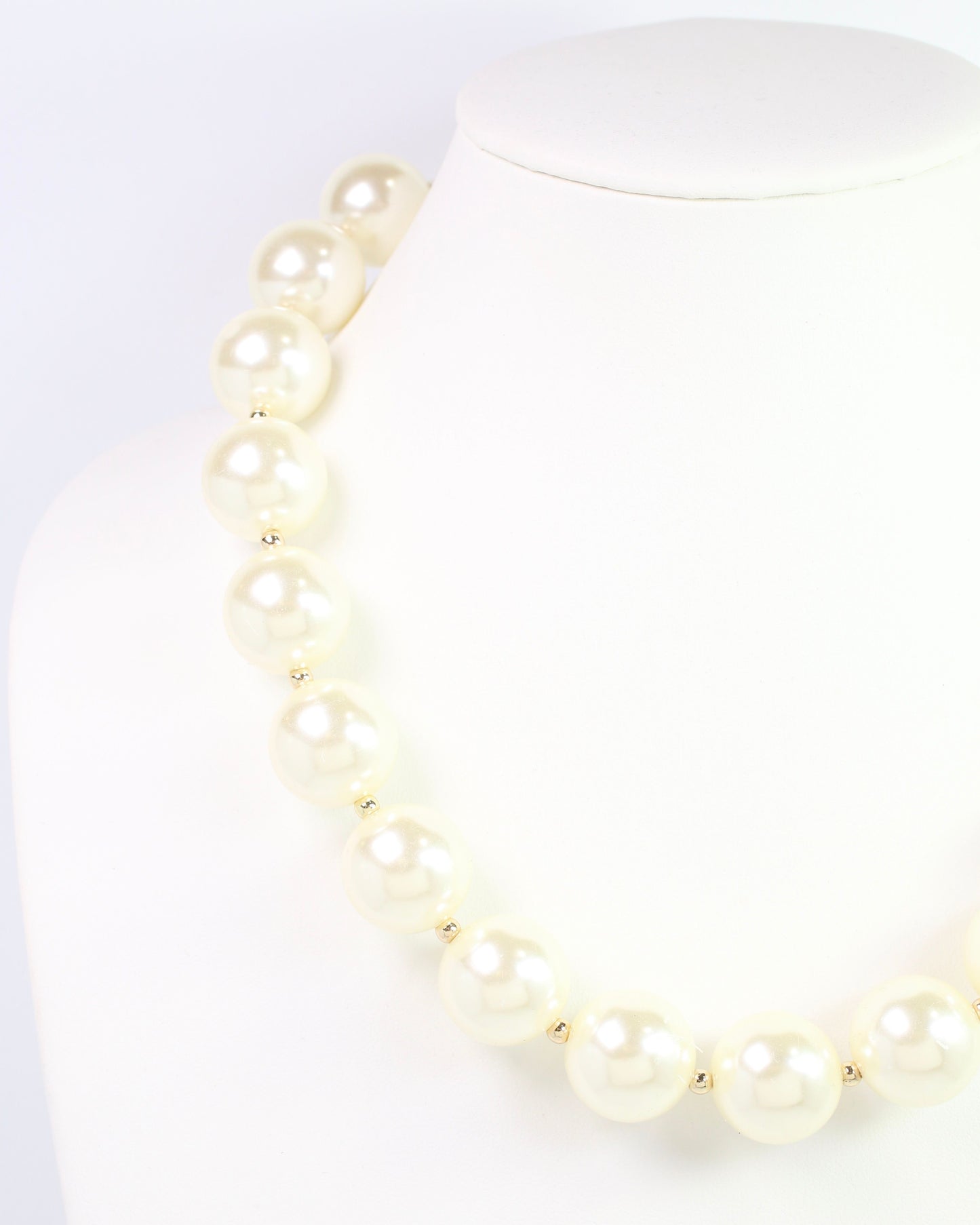Corbin Pearl Beaded Necklace Gold