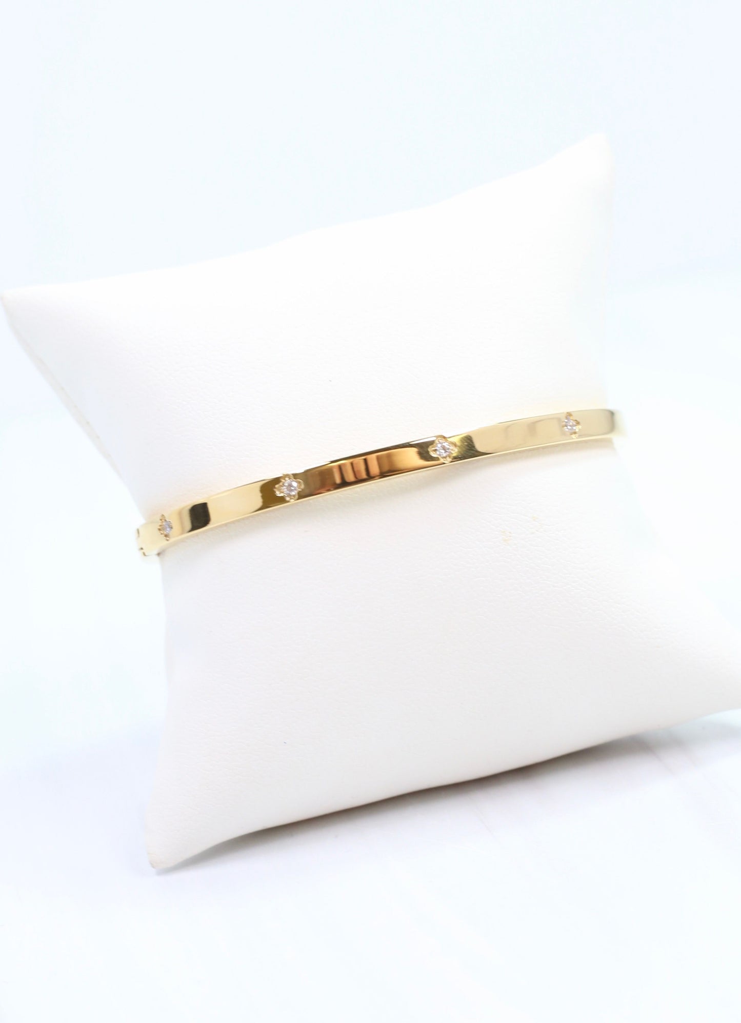Kerry CZ Clover Bracelet Gold