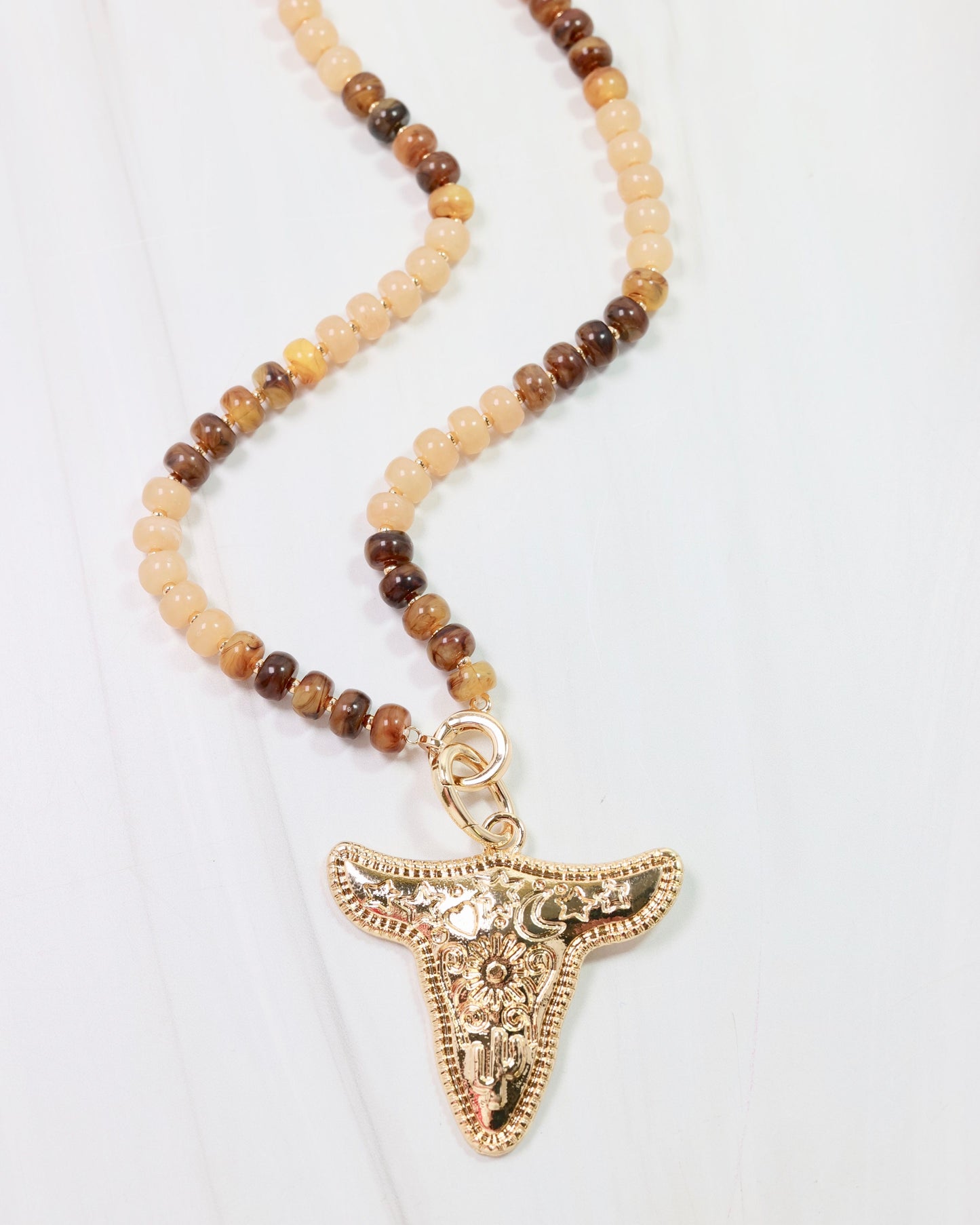 No Bull Cow Charm Gold