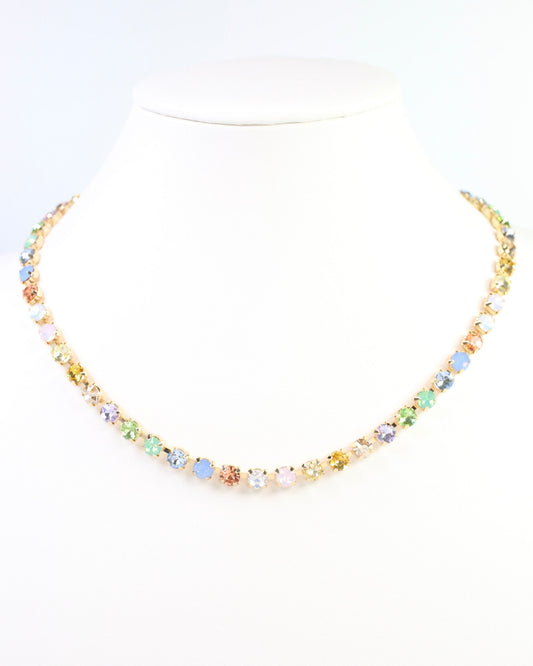 Jackson Crystal Necklace Lavender Multi