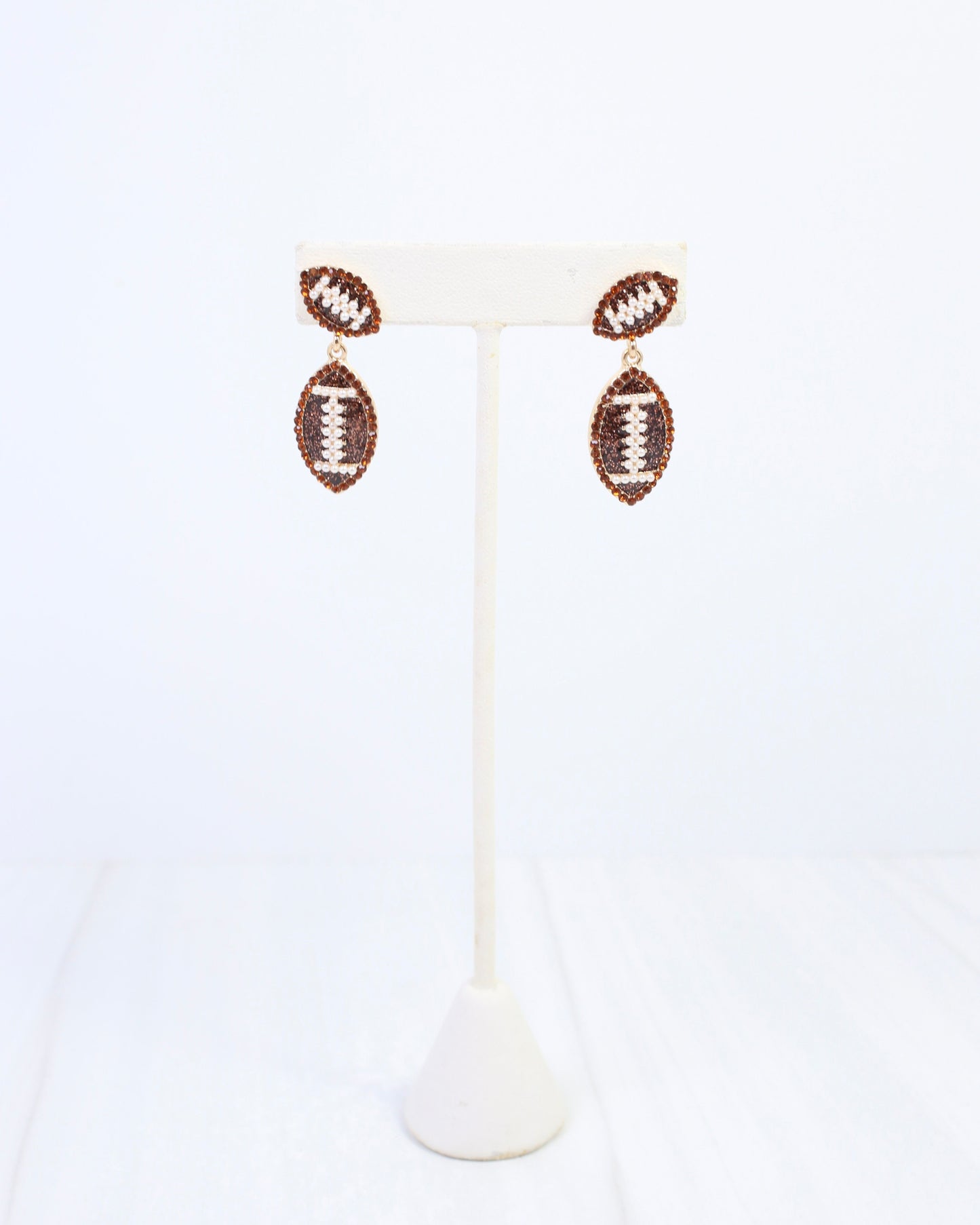 Fuller Football Earring Brown