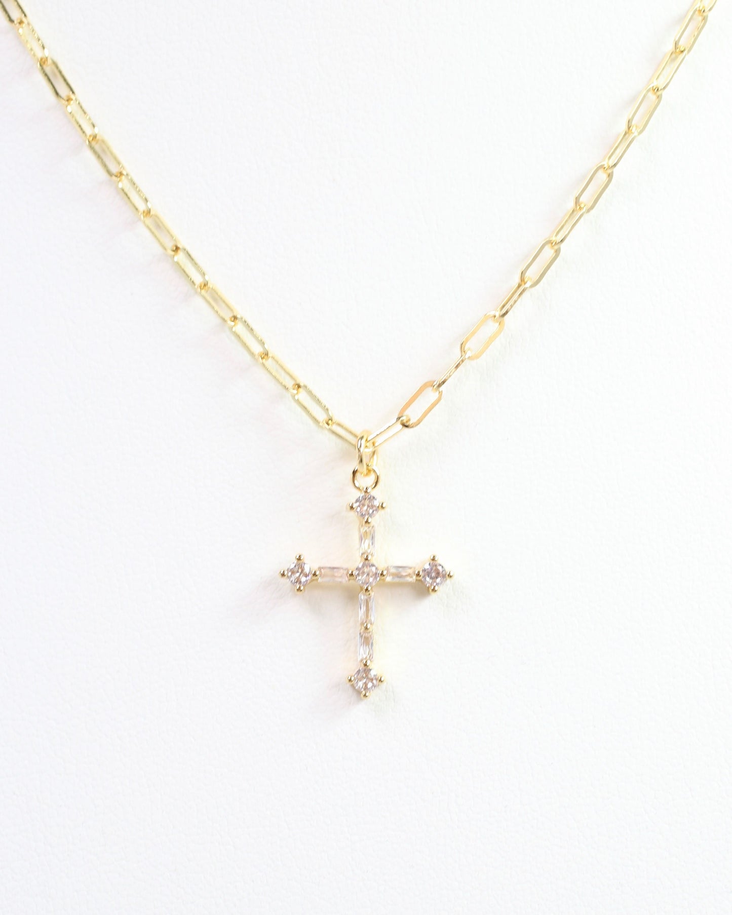 Chapel Hill Cross Necklace Gold