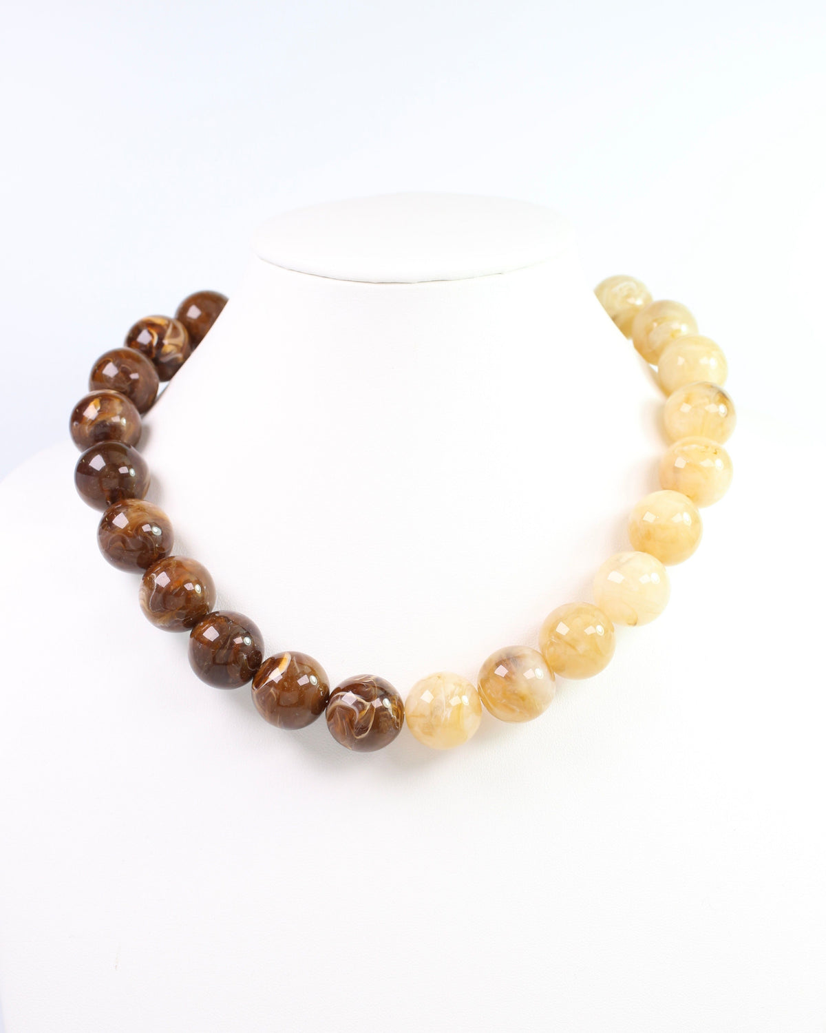Cofer Colorblock Necklace Brown