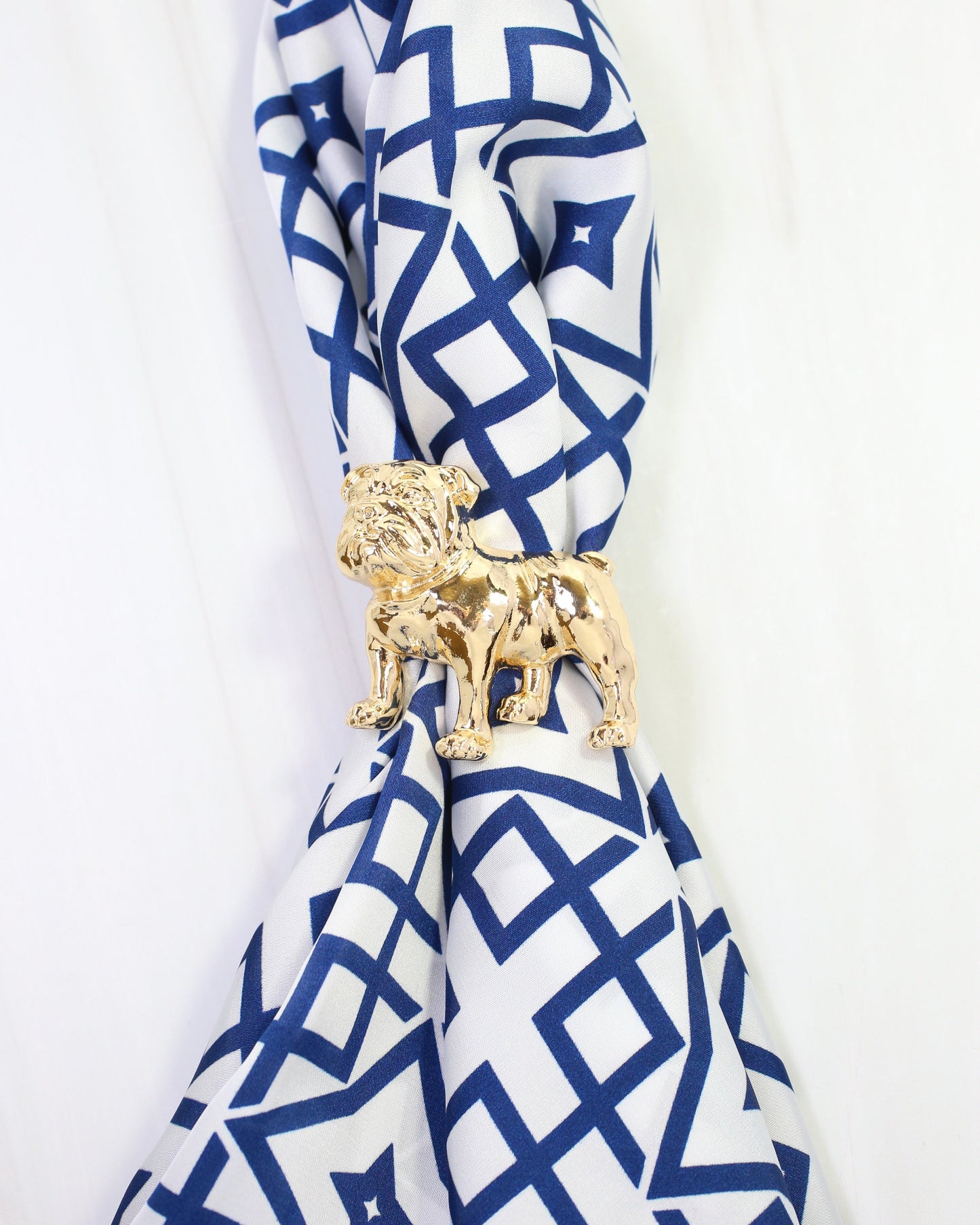 Sally Scarf Slide Standing Dog Gold