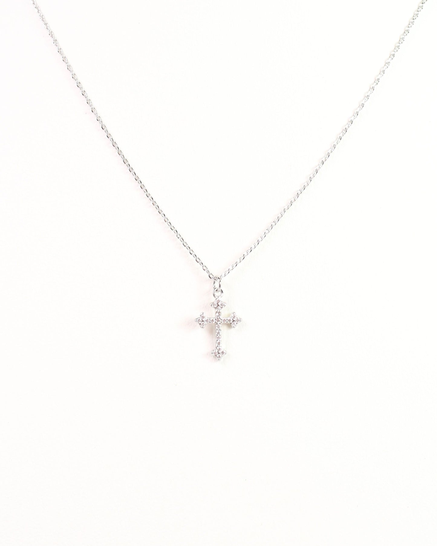 Camden Road Cross Necklace Silver