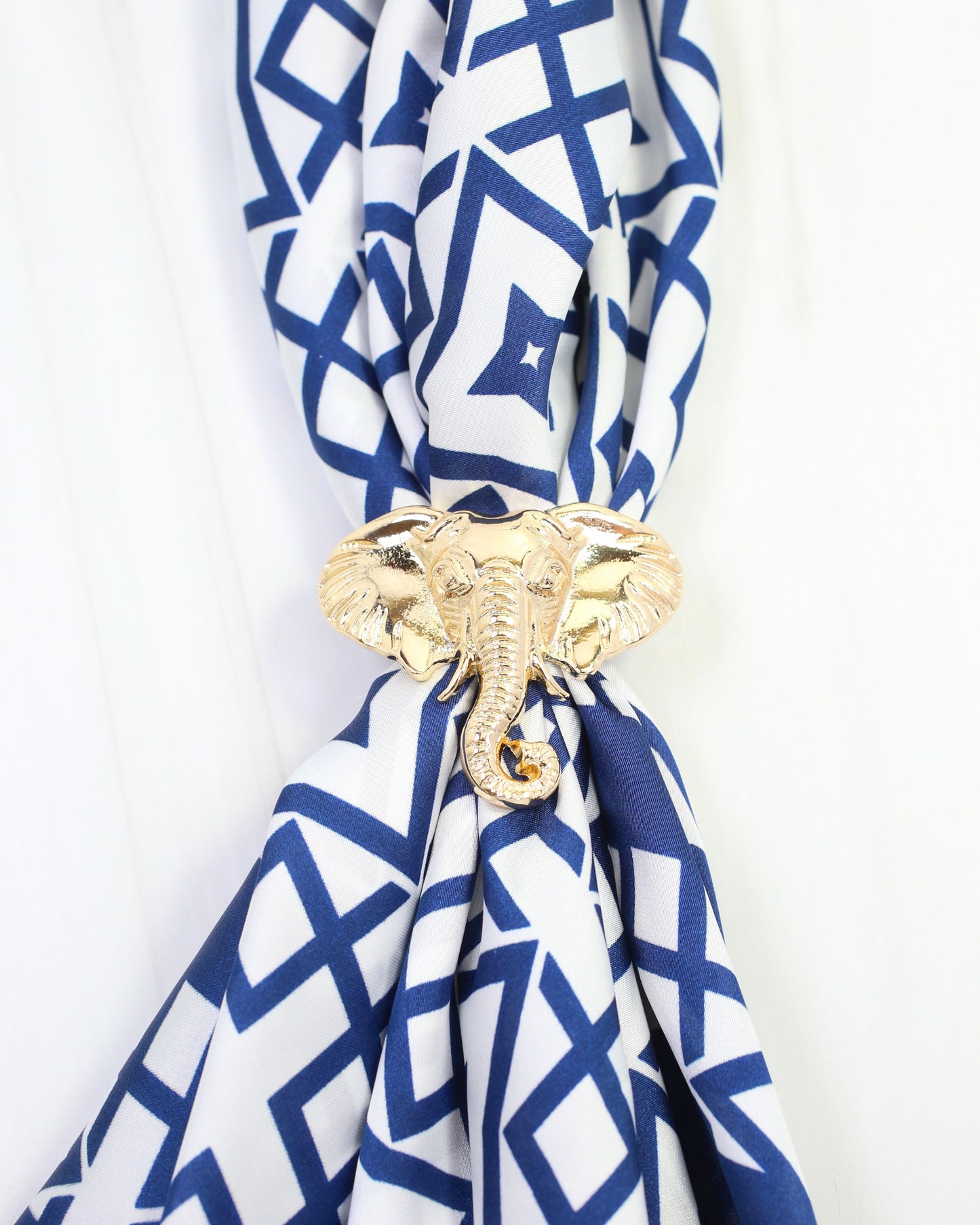 Sally Scarf Slide Elephant Gold