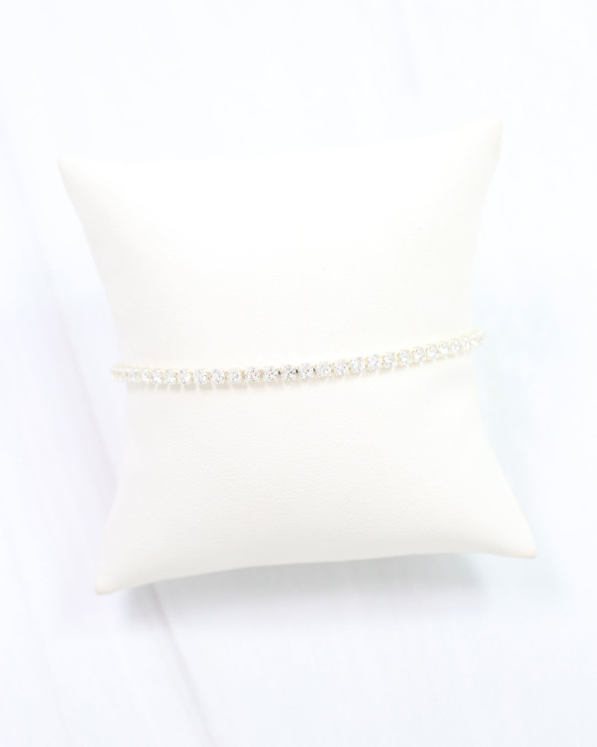 Luna Small CZ Tennis Bracelet WR Silver