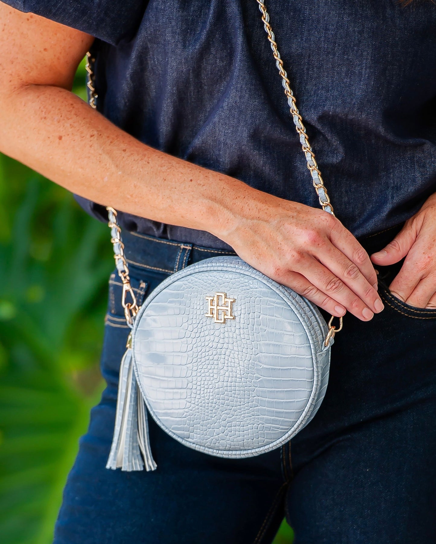 Cece Circular Crossbody Baby Blue EC