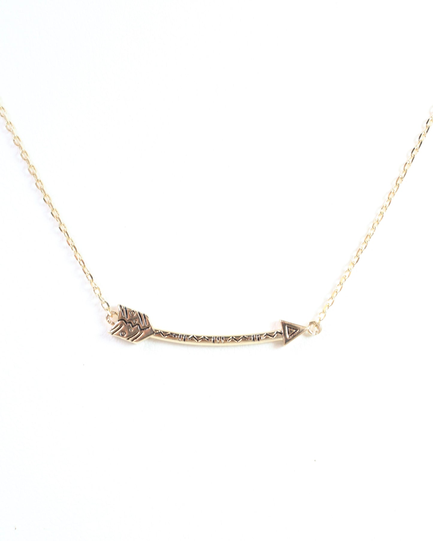 Follow Your Arrow Necklace Gold