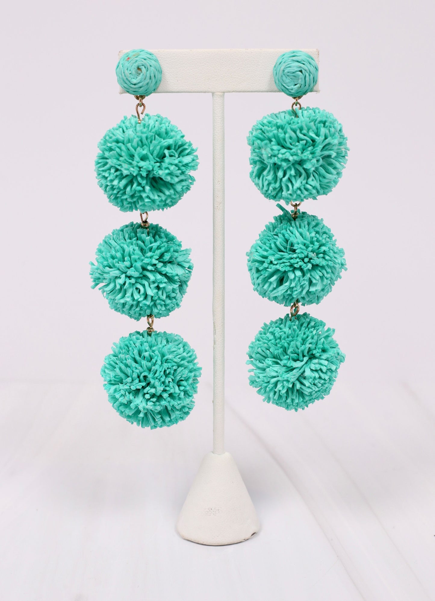 Buford Pom Pom Drop Earring TURQUOISE