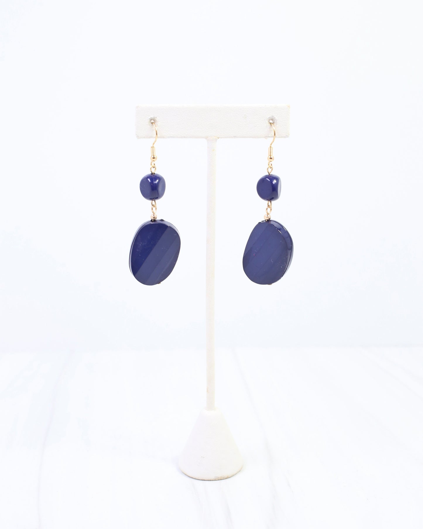 Adair Court Beaded Earring Navy