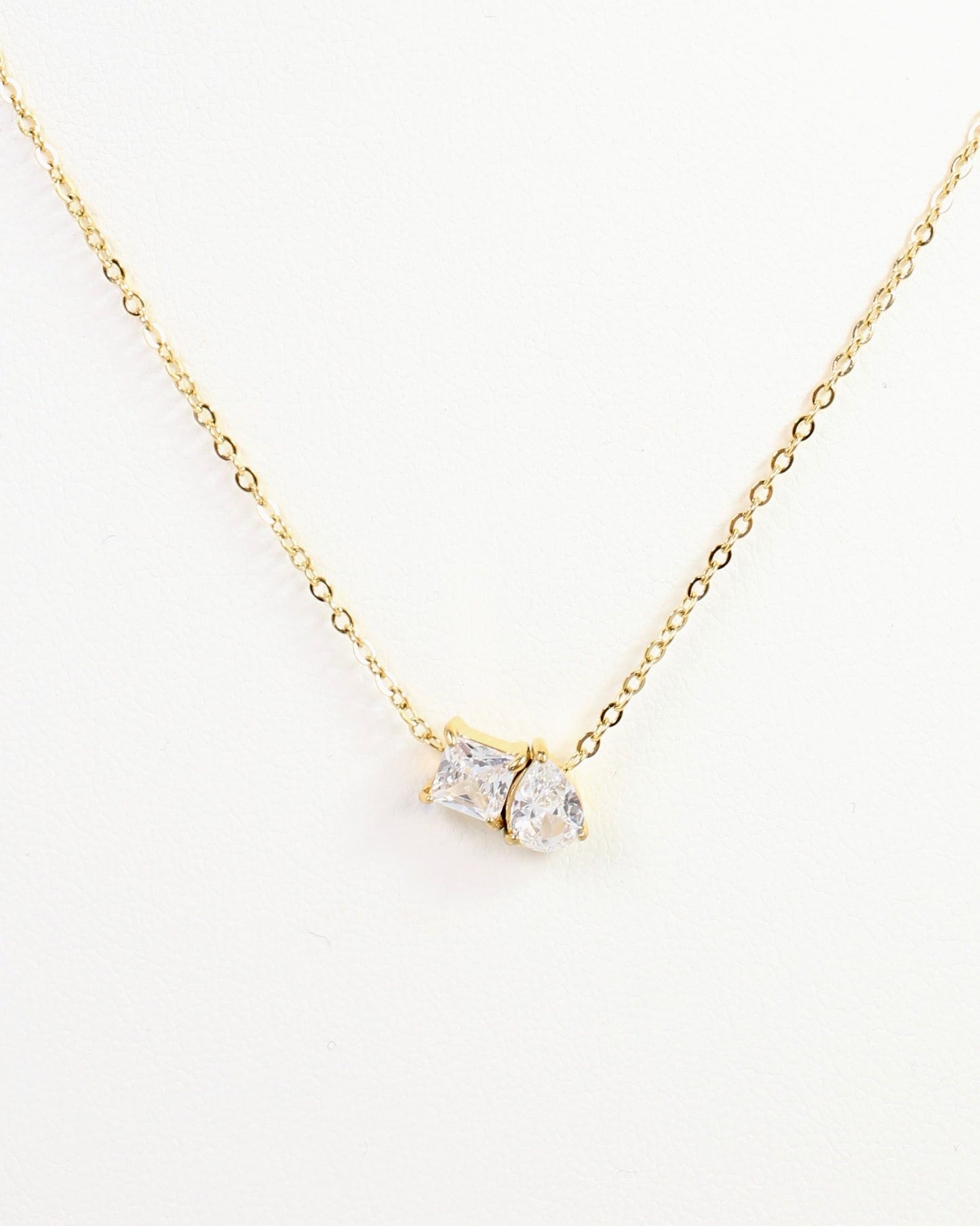 Windsor CZ Necklace Gold