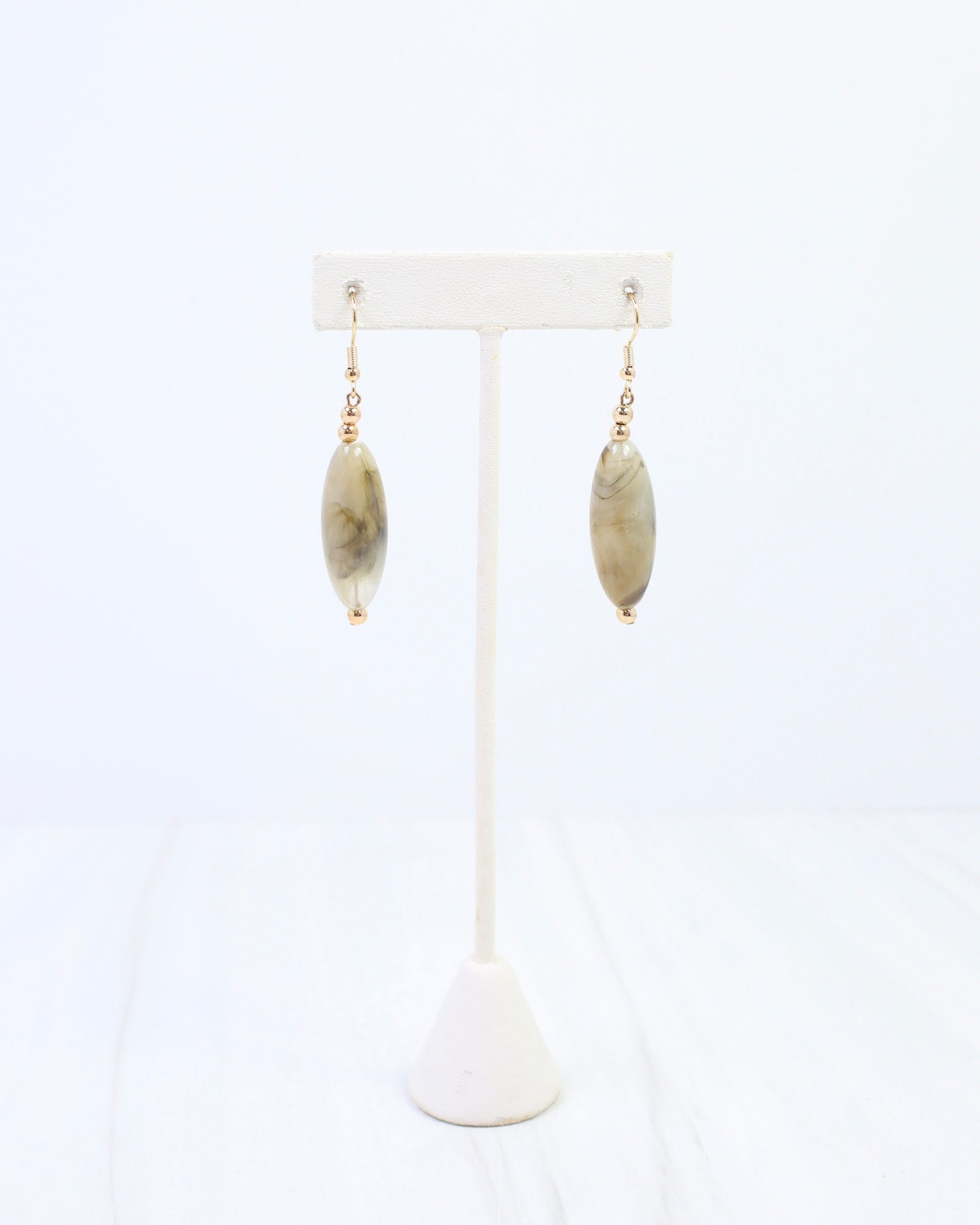 Albion Bead Earring Natural