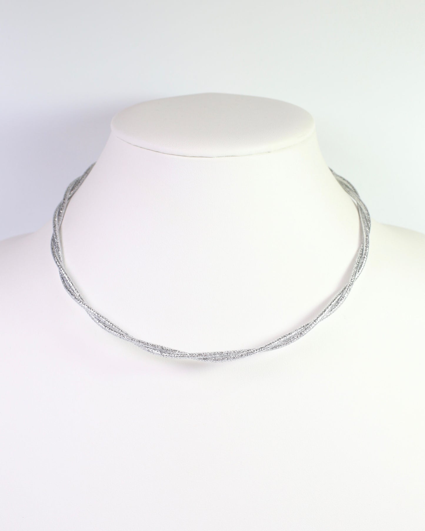 Dakota Magnetic Cord Necklace Silver