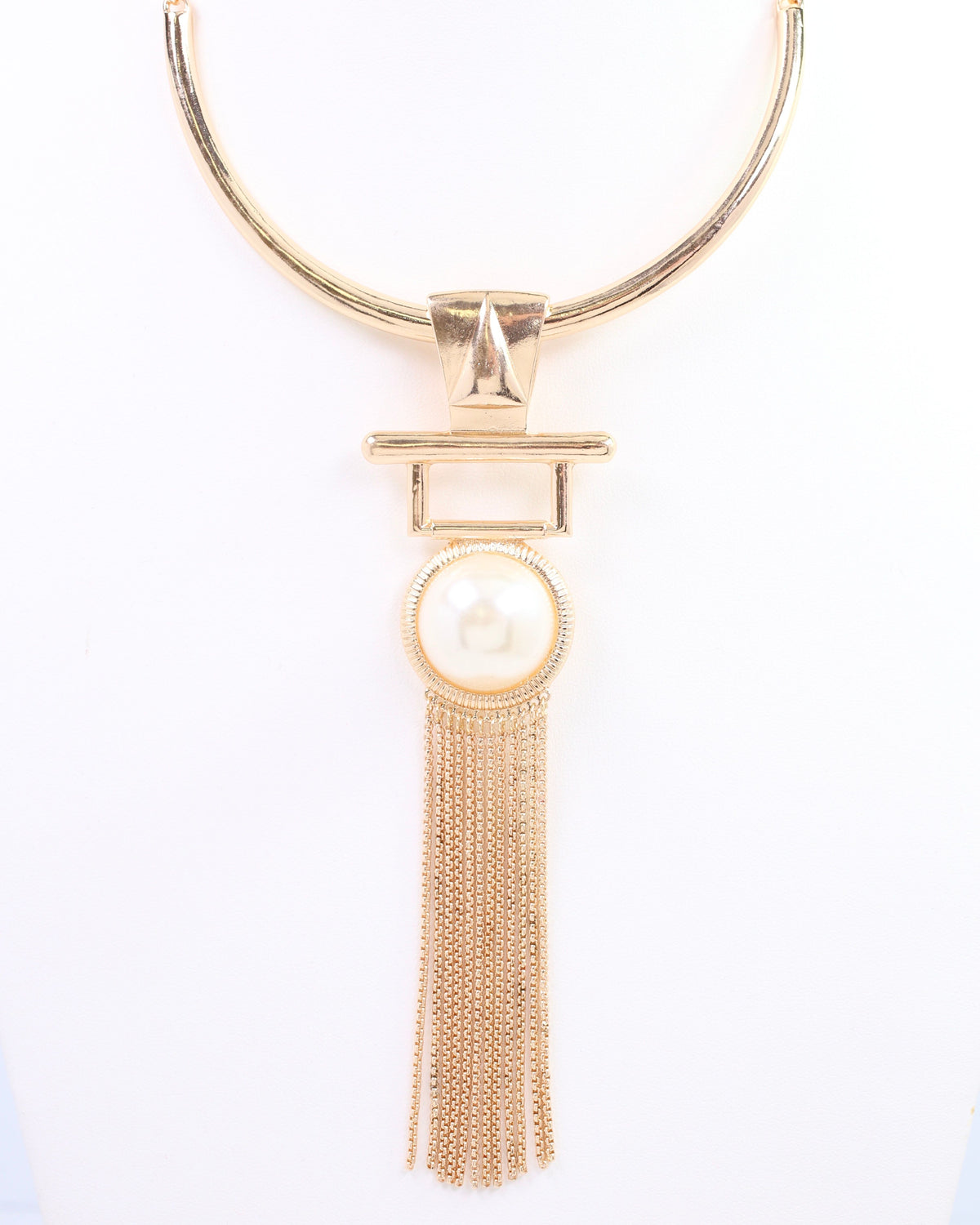 Middleton Pearl Choker Necklace Gold