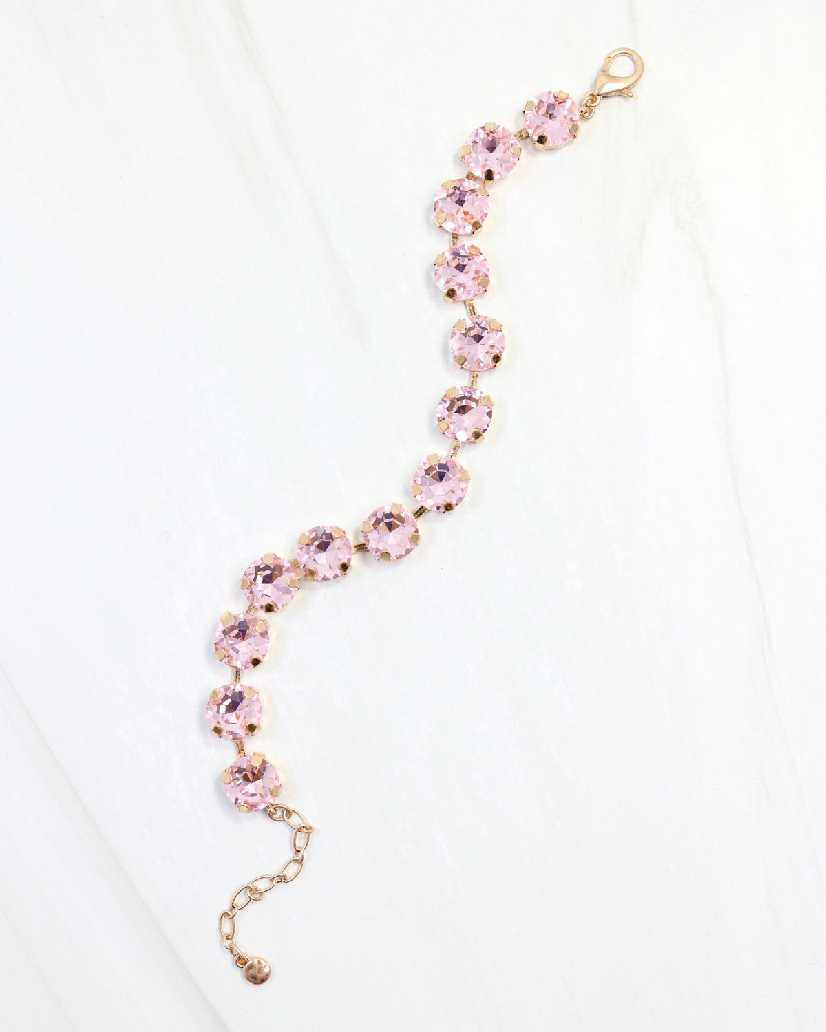 Andi Rhinestone Bracelet Pink