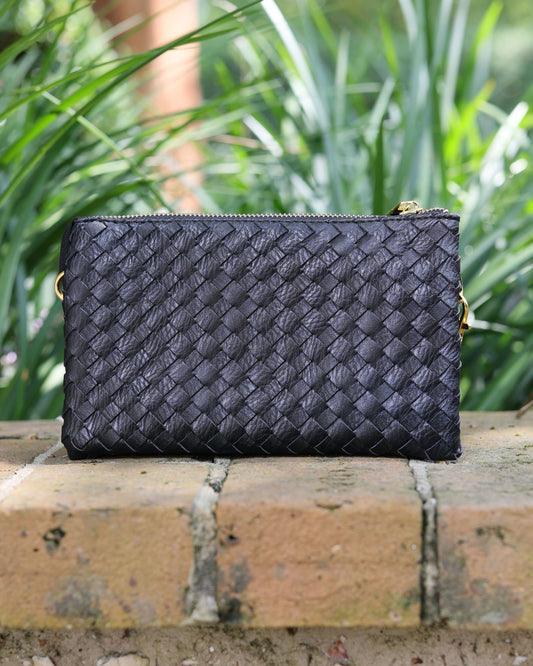 Liz Crossbody Bag Woven Black