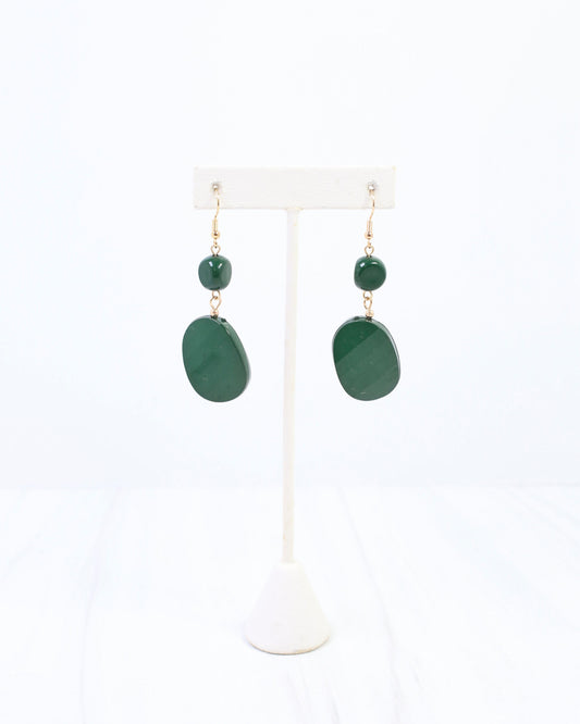 Adair Court Beaded Earring Green