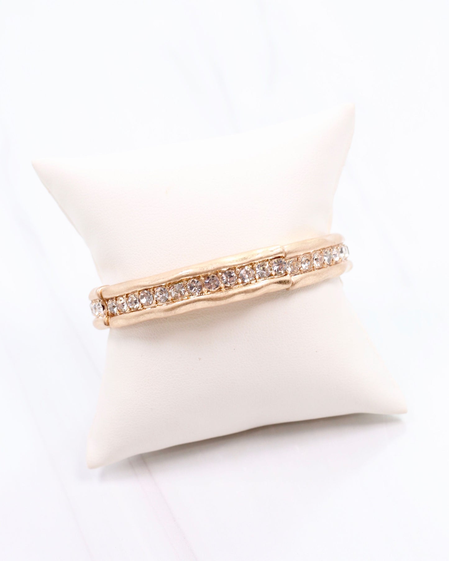 Katarina Stretch Bracelet Worn Gold