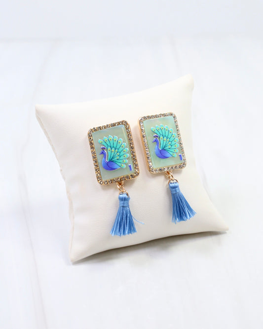 Rack Em Earring Blue