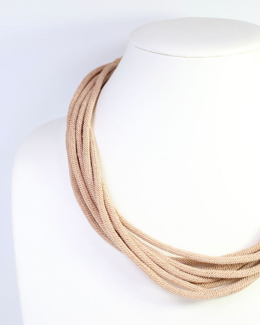 Cranley Layered Cord Necklace Tan