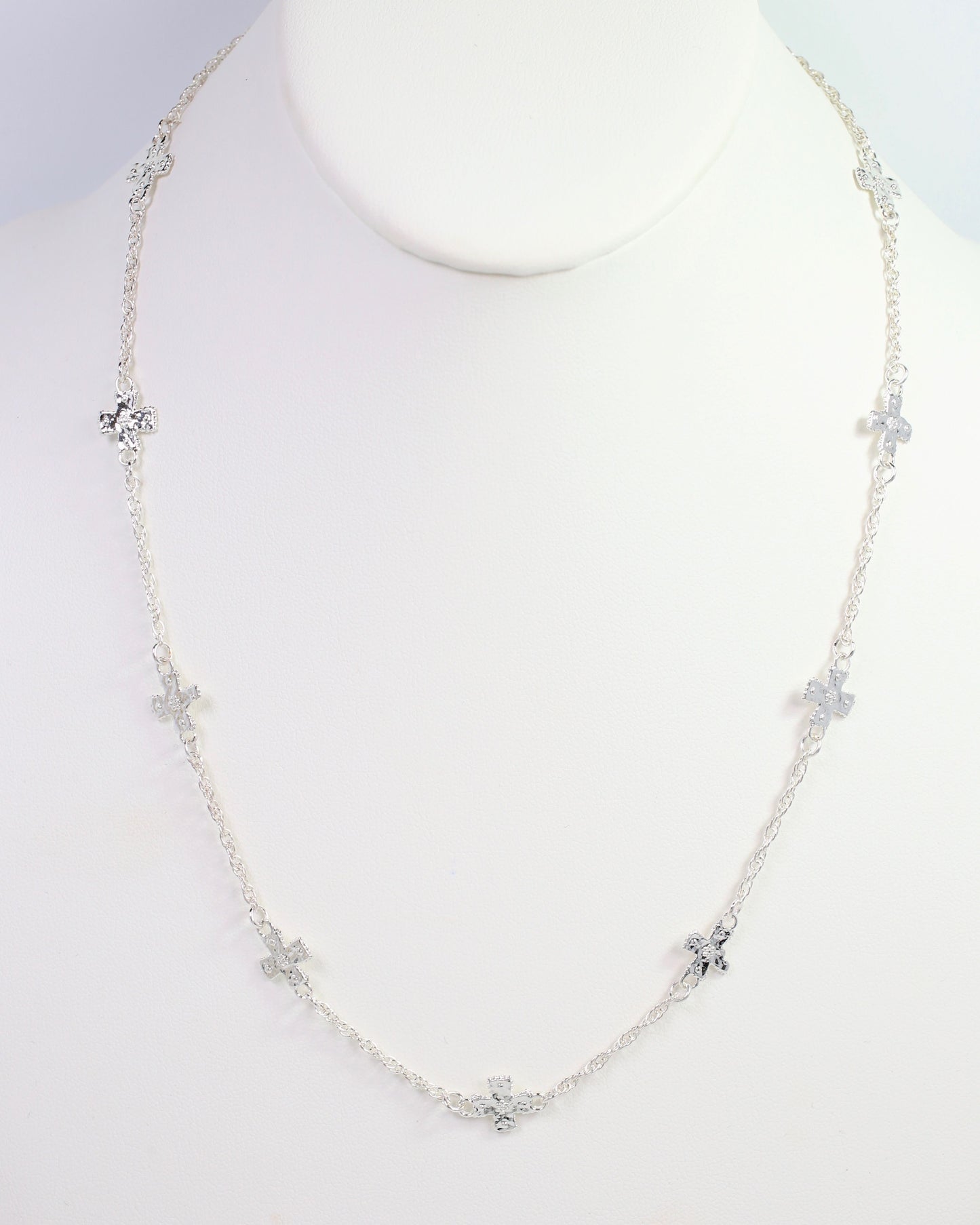 Caldwell Cross Necklace Silver