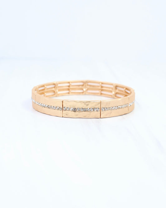 Hanover Stretch CZ Bracelet Matte Gold