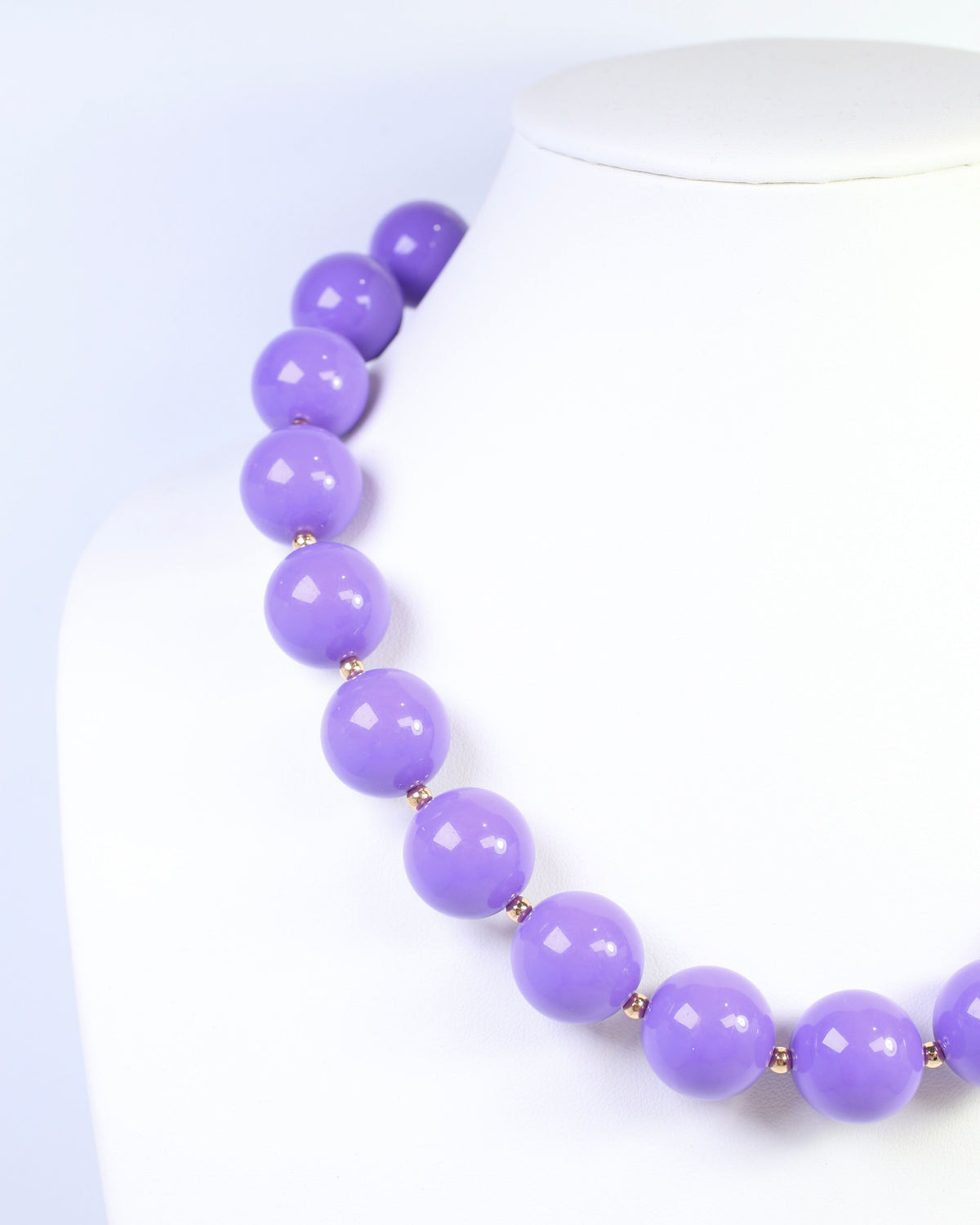 Megan Beaded Necklace Purple