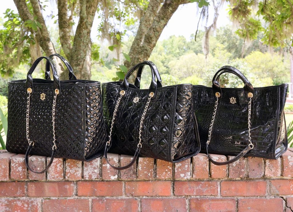 Melissa Tote Bag Black Patent SQ